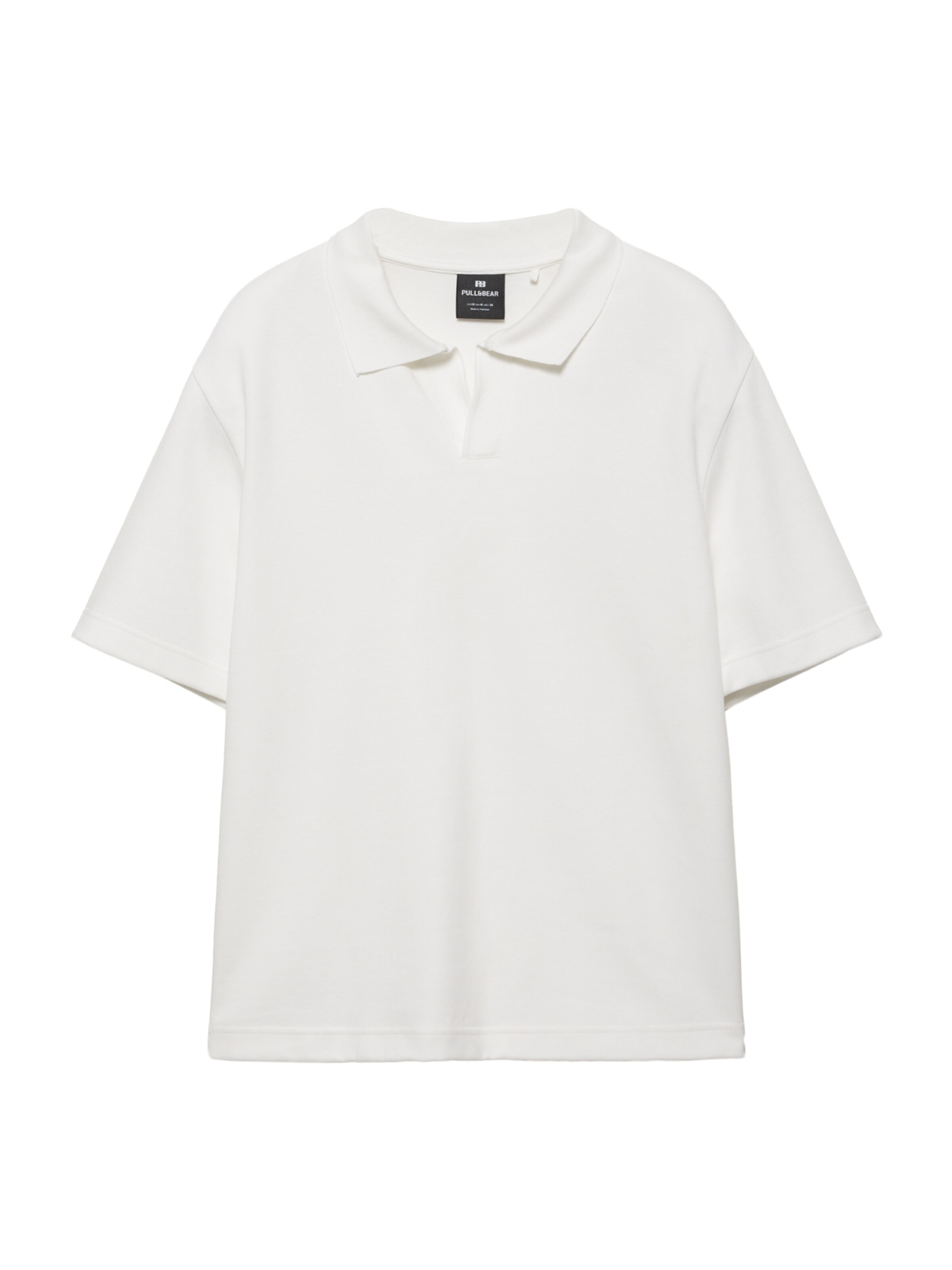 Pull&Bear Poloshirt in weiß, Produktansicht