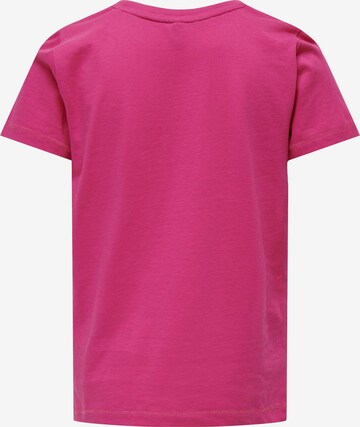 KIDS ONLY T-Shirt 'WERA LIFE' in Pink