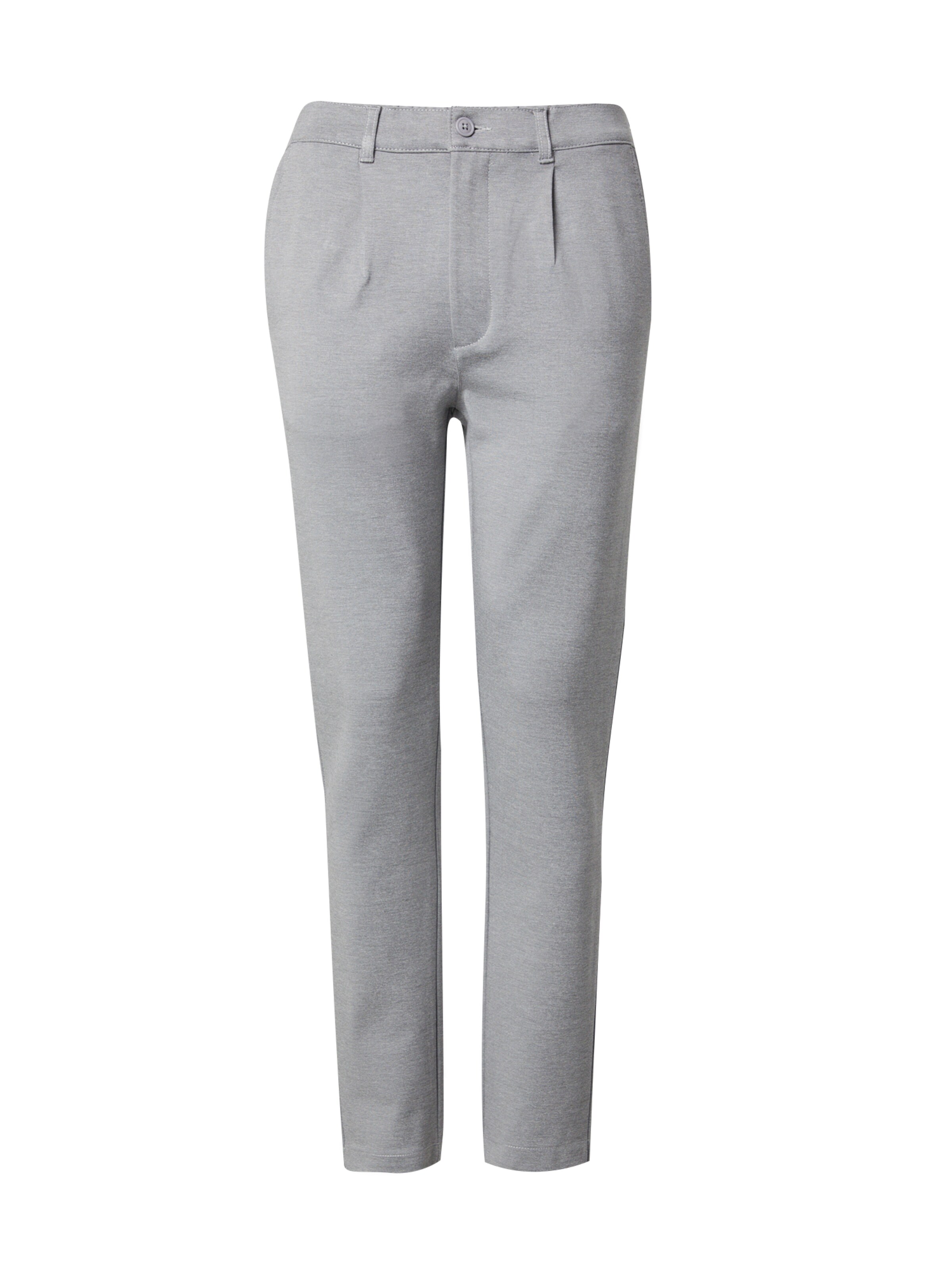 Slimfit Pantaloni con pieghe 'Club' di Kronstadt in grigio: frontale