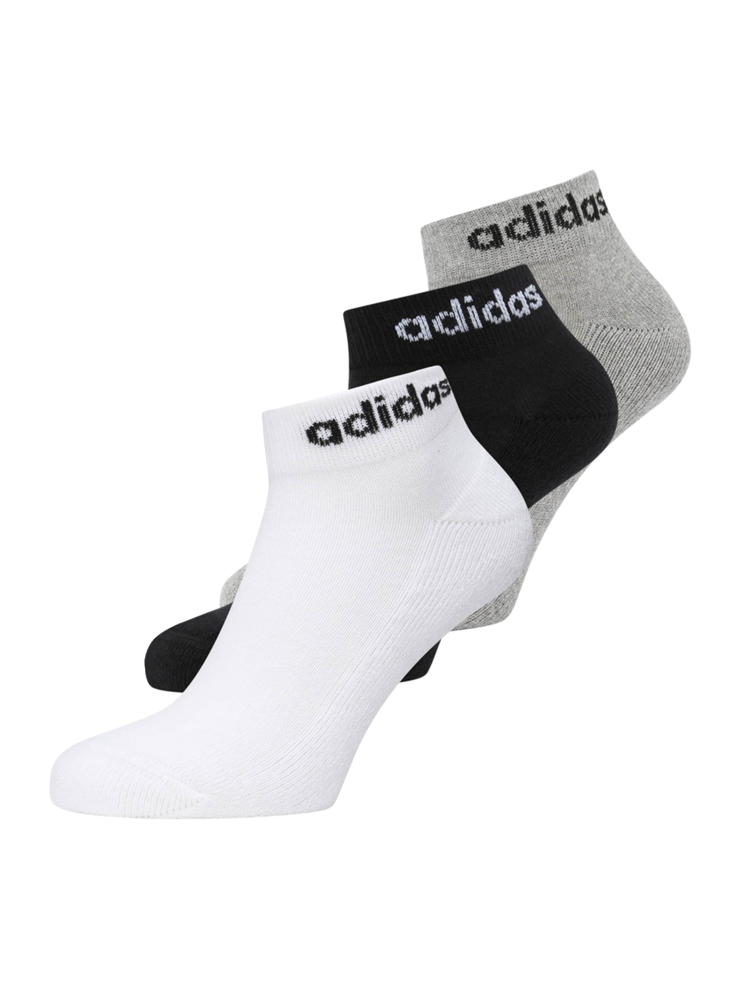 ADIDAS SPORTSWEAR - Calcetines deportivos 'Linear Cushioned' en gris: frente