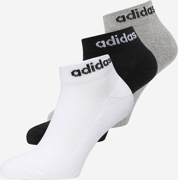 ADIDAS SPORTSWEAR Athletic Socks 'Linear Cushioned ' in Grey: front