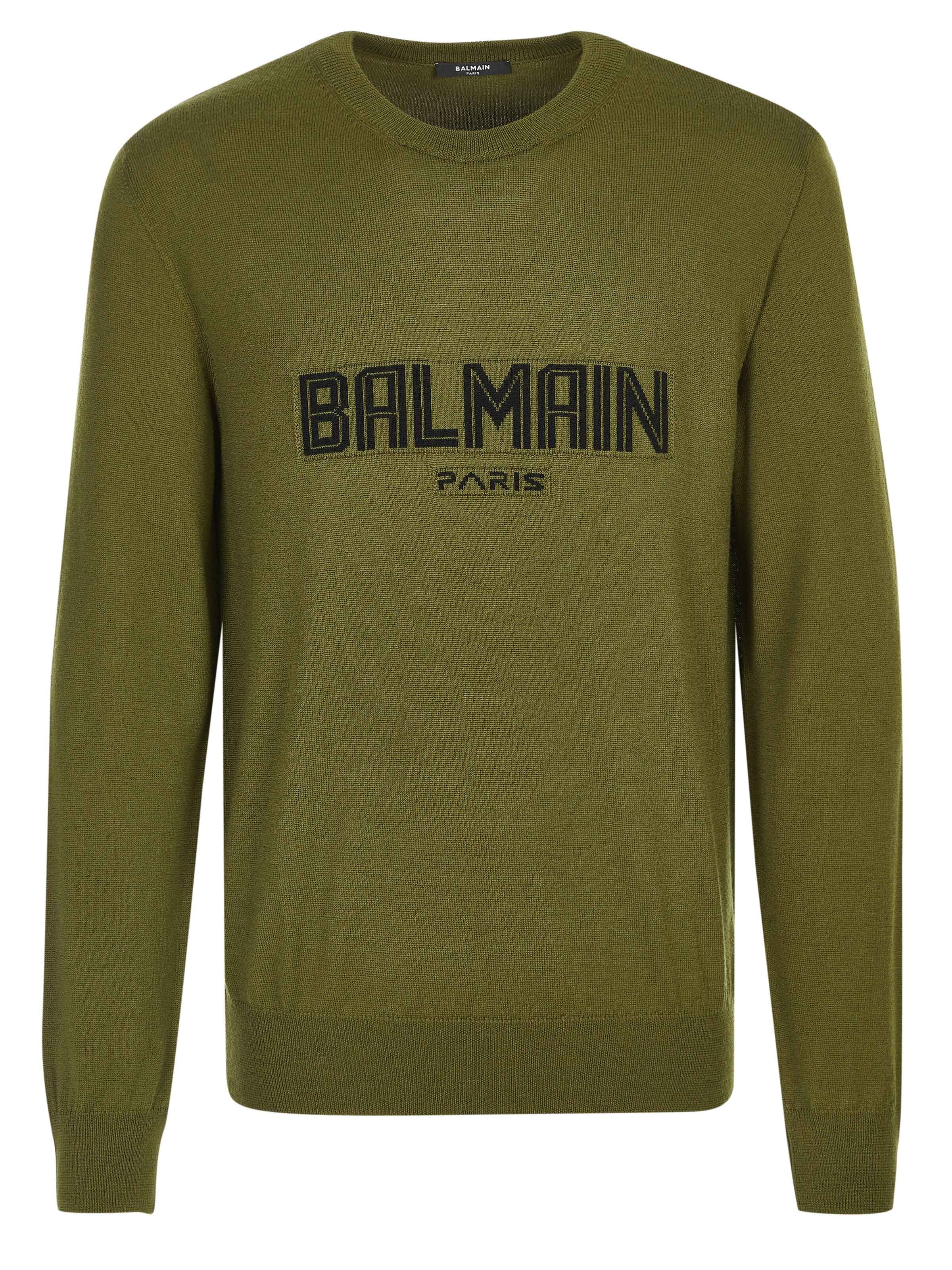 Balmain Sweater in Green: front