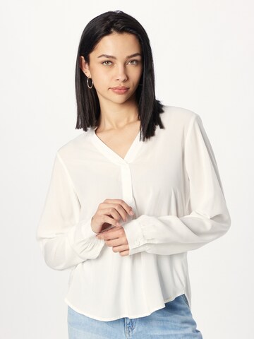 Camicia da donna di QS in beige: frontale