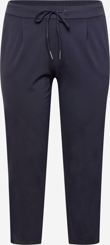 Vero Moda Curve Pleat-Front Pants 'Eva' in Blue: front