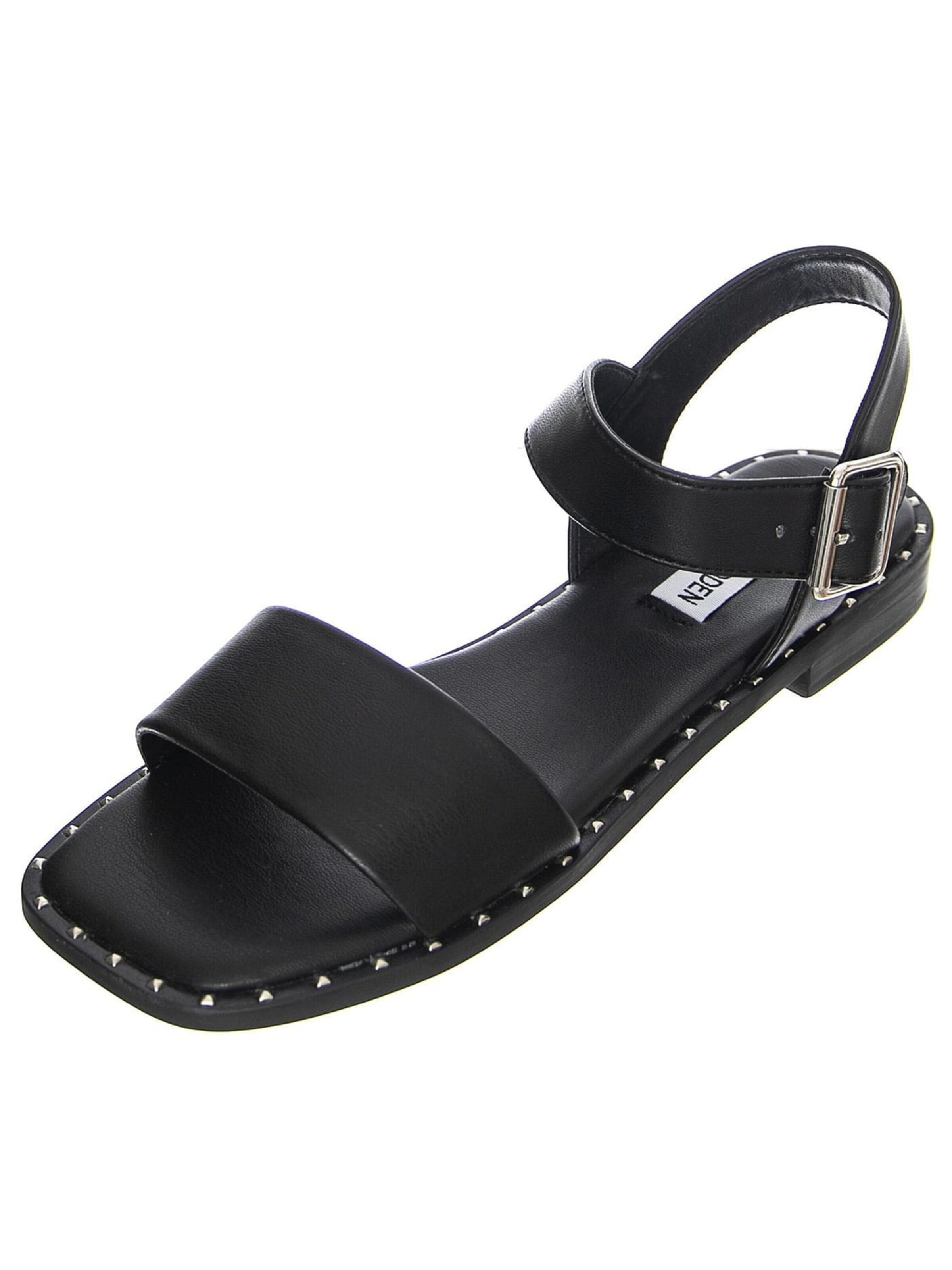 STEVE MADDEN Sandały 'Womens Nitrous Black / Black Sandals' w kolorze czarny: przód