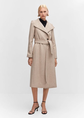 MANGO Between-Seasons Coat 'sirenita' in Beige: front