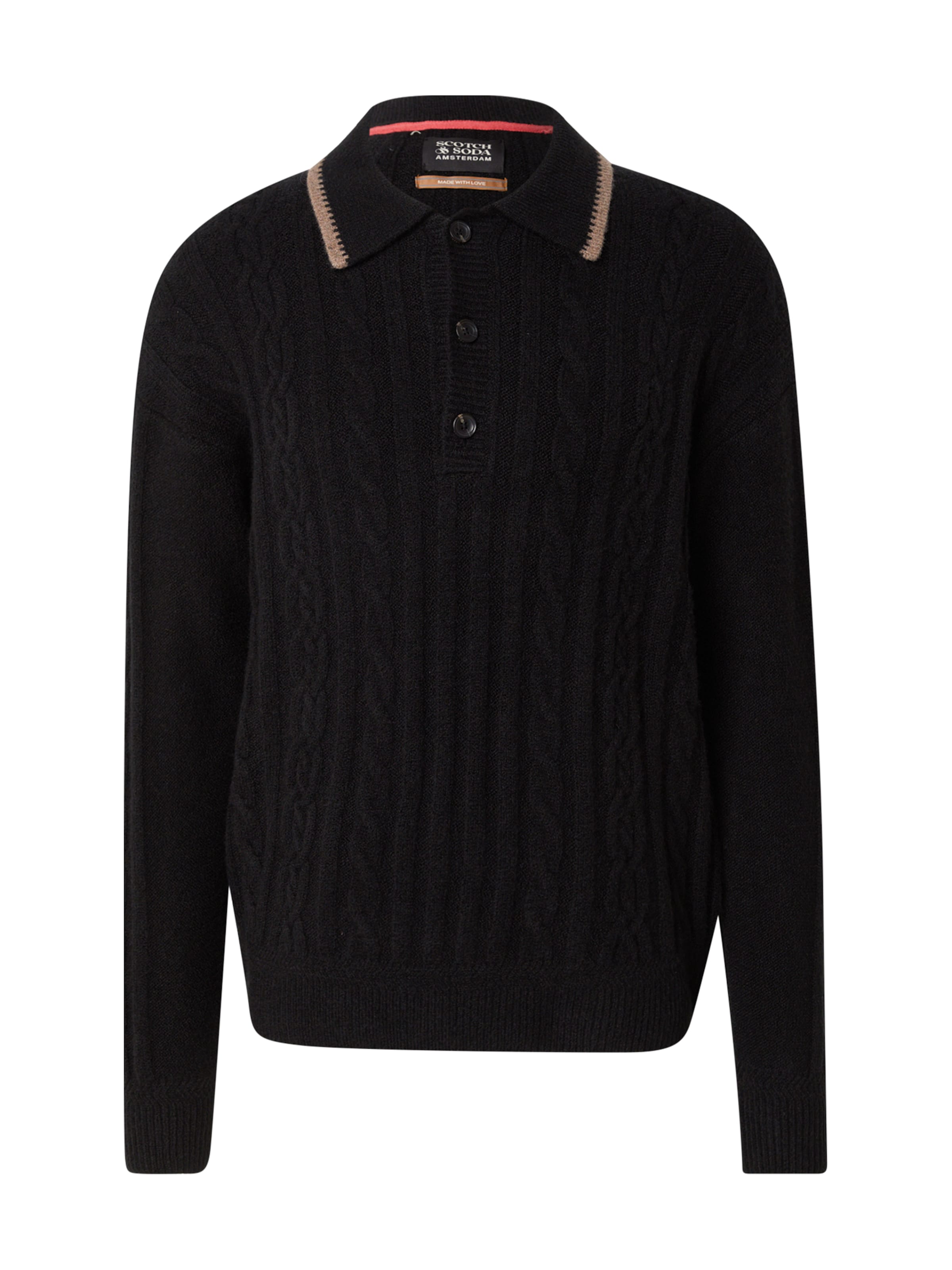 SCOTCH & SODA Tröja i svart: framsida