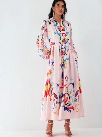 MSN Collection Maxi Kleid in Pink: Vorderseite
