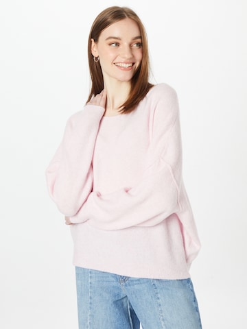 Pull-over 'Damsville' AMERICAN VINTAGE en rose : devant