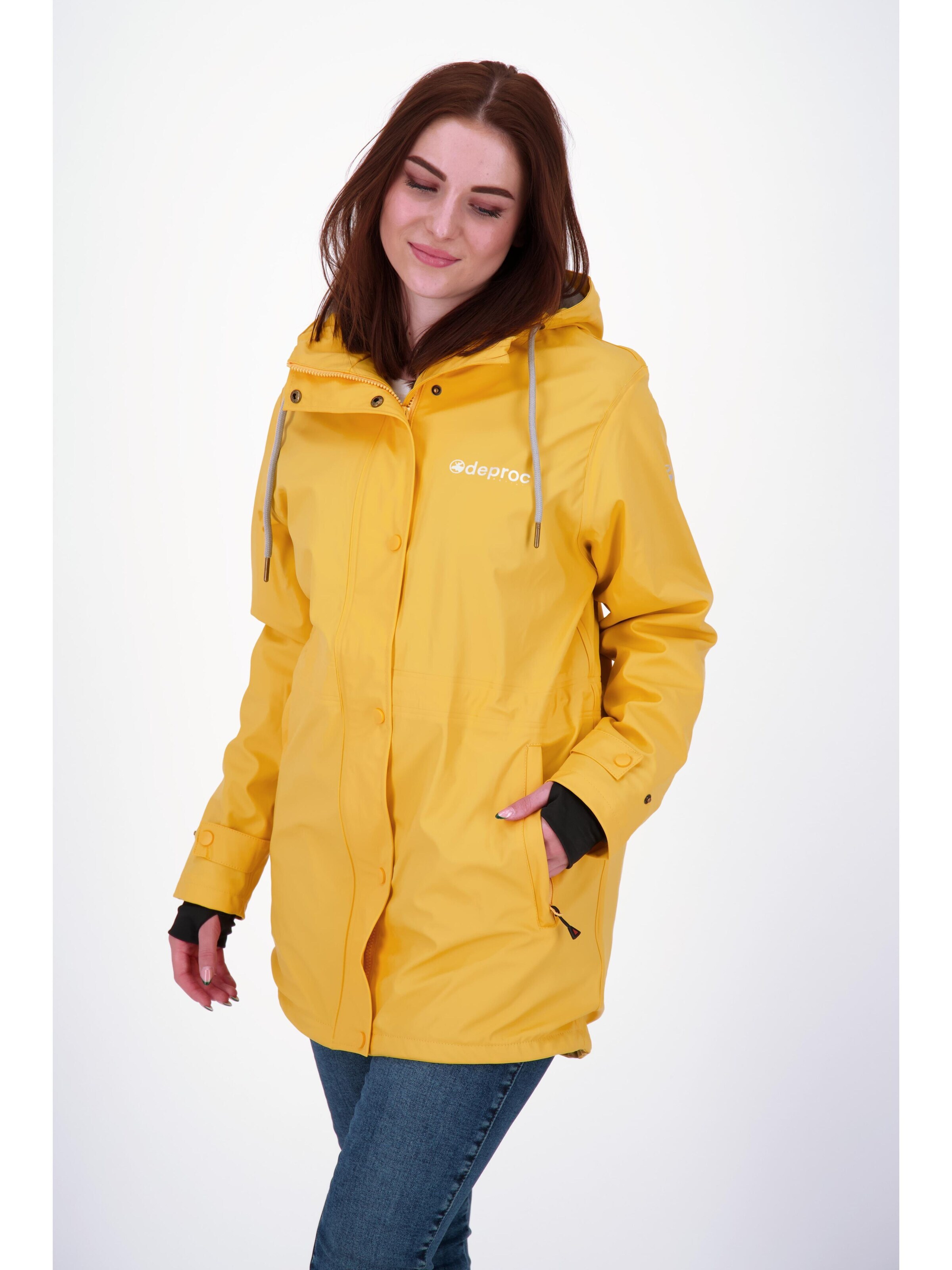 Giacca per outdoor 'Friesennerz ELLESMERE WMN' di deproc in giallo