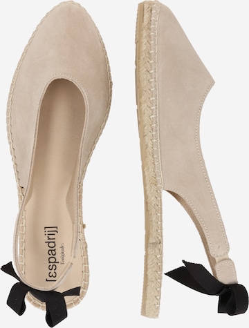 espadrij l´originale Slingback pumps 'Bastille' i beige