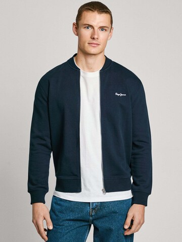 Pepe Jeans Sweatjacke in Blau: Vorderseite