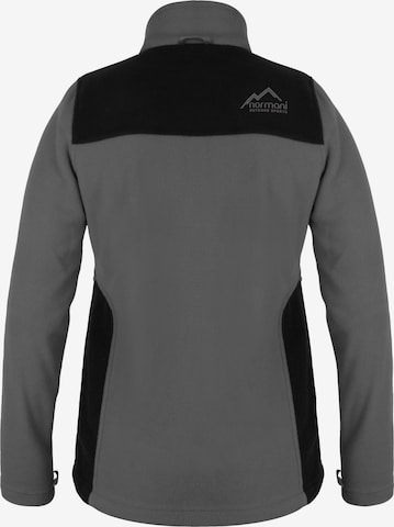 normani Athletic Fleece Jacket 'Ivalo' in Grey