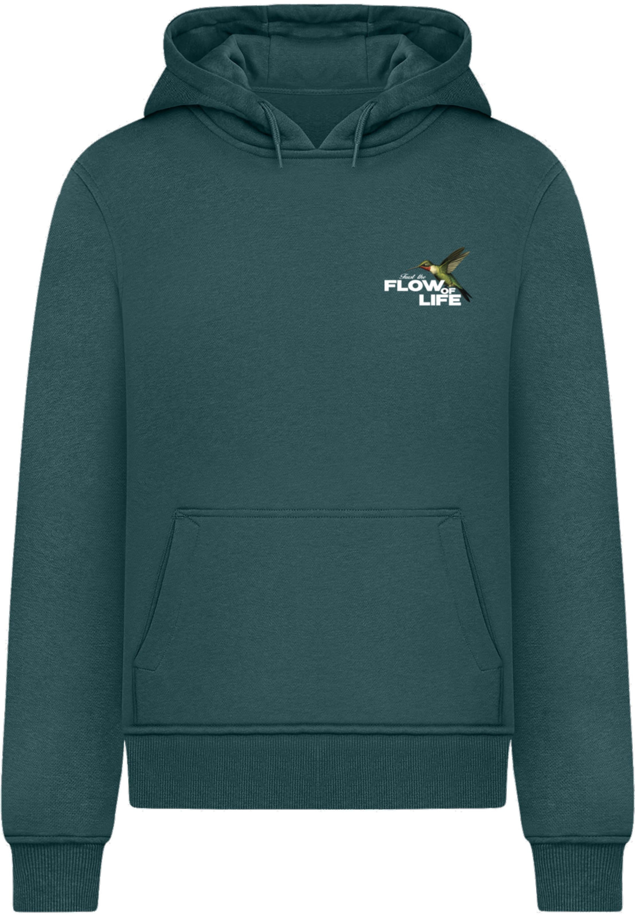 Sweat-shirt 'Flow Of Live' Mister Tee en vert : devant