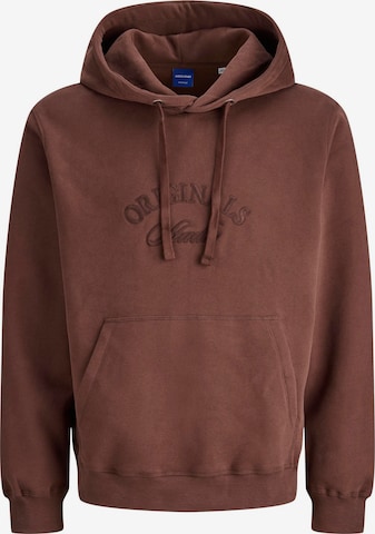 JACK & JONES Sweatshirt 'JORBLEECKER' in Brown: front