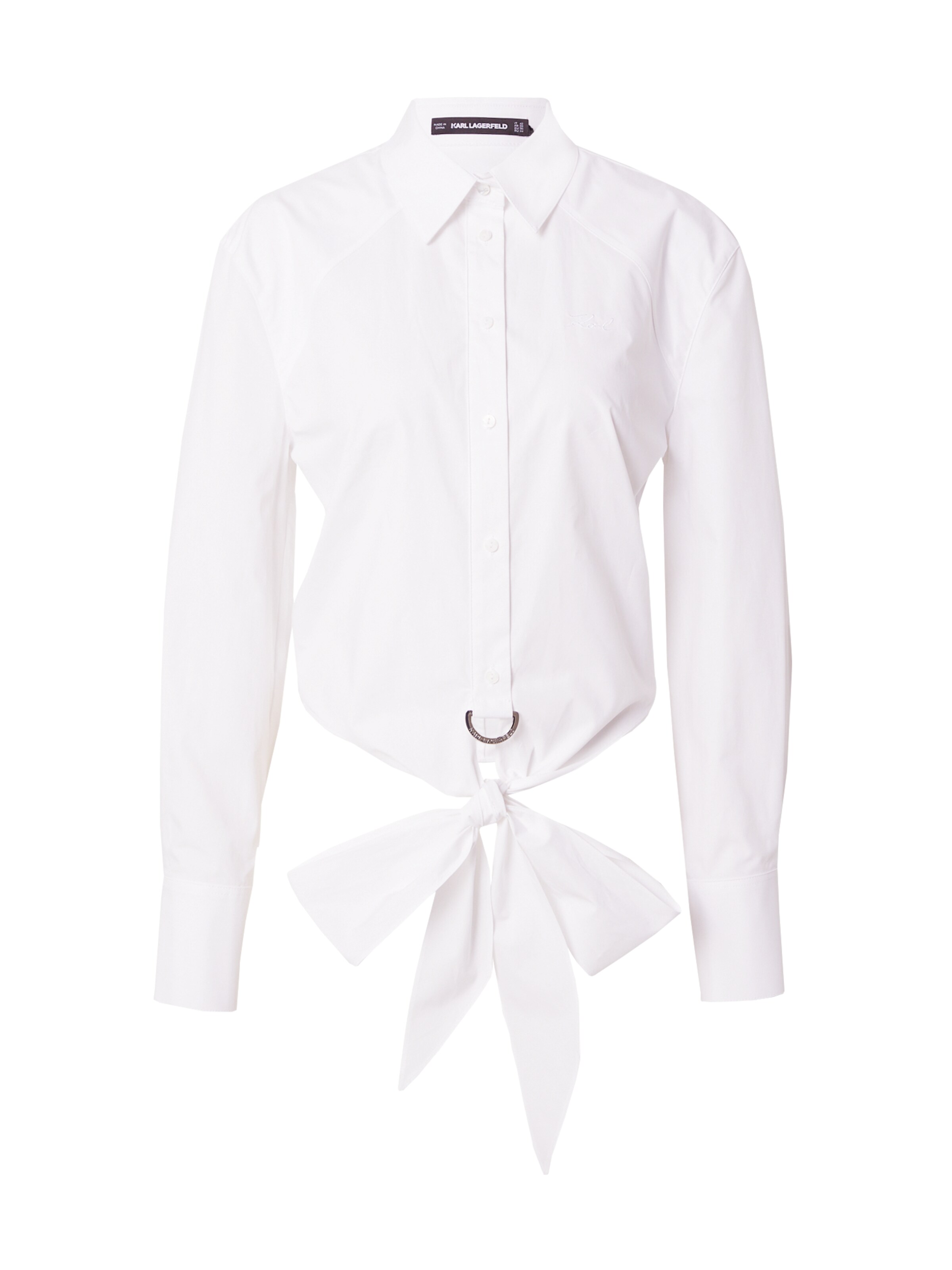 Camicia da donna di Karl Lagerfeld in bianco: frontale