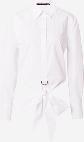 balta Karl Lagerfeld Palaidinė: priekis