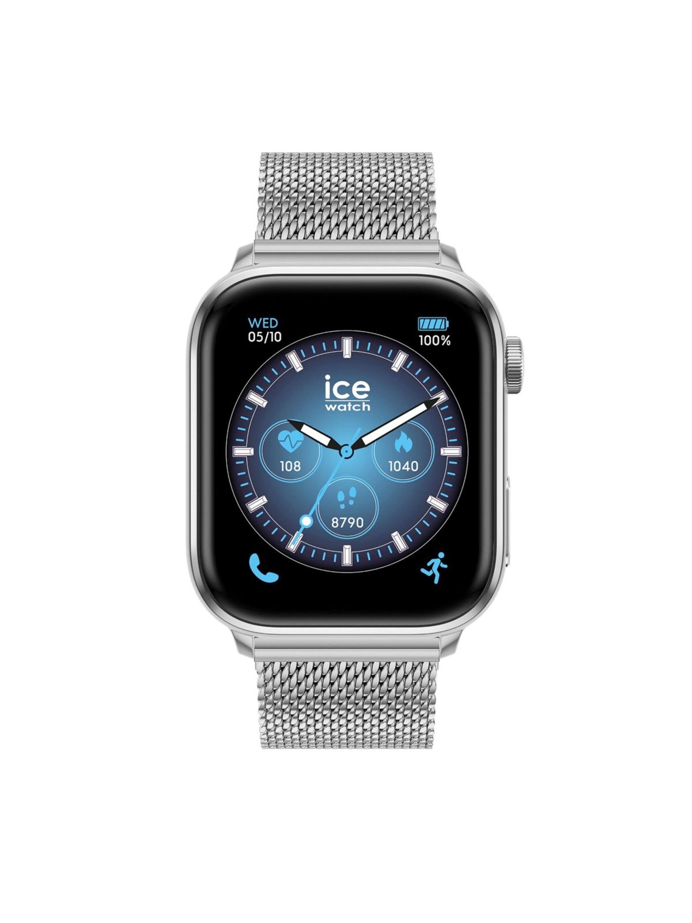 ICE WATCH Digitaal horloge 'Smartwatch ICE smart 3.0' in Zilver: voorkant