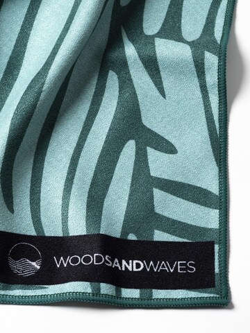 woodsandwaves Beach Towel 'Green Garden' in Green