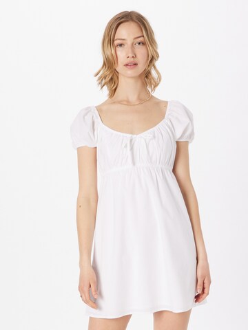 Robe HOLLISTER en blanc : devant