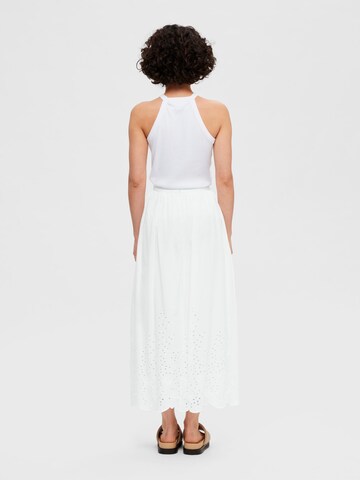 SELECTED FEMME - Falda 'Ramone' en blanco