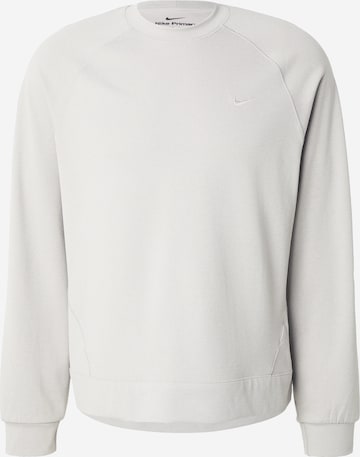 NIKESportska sweater majica 'Primary' - siva boja: prednji dio