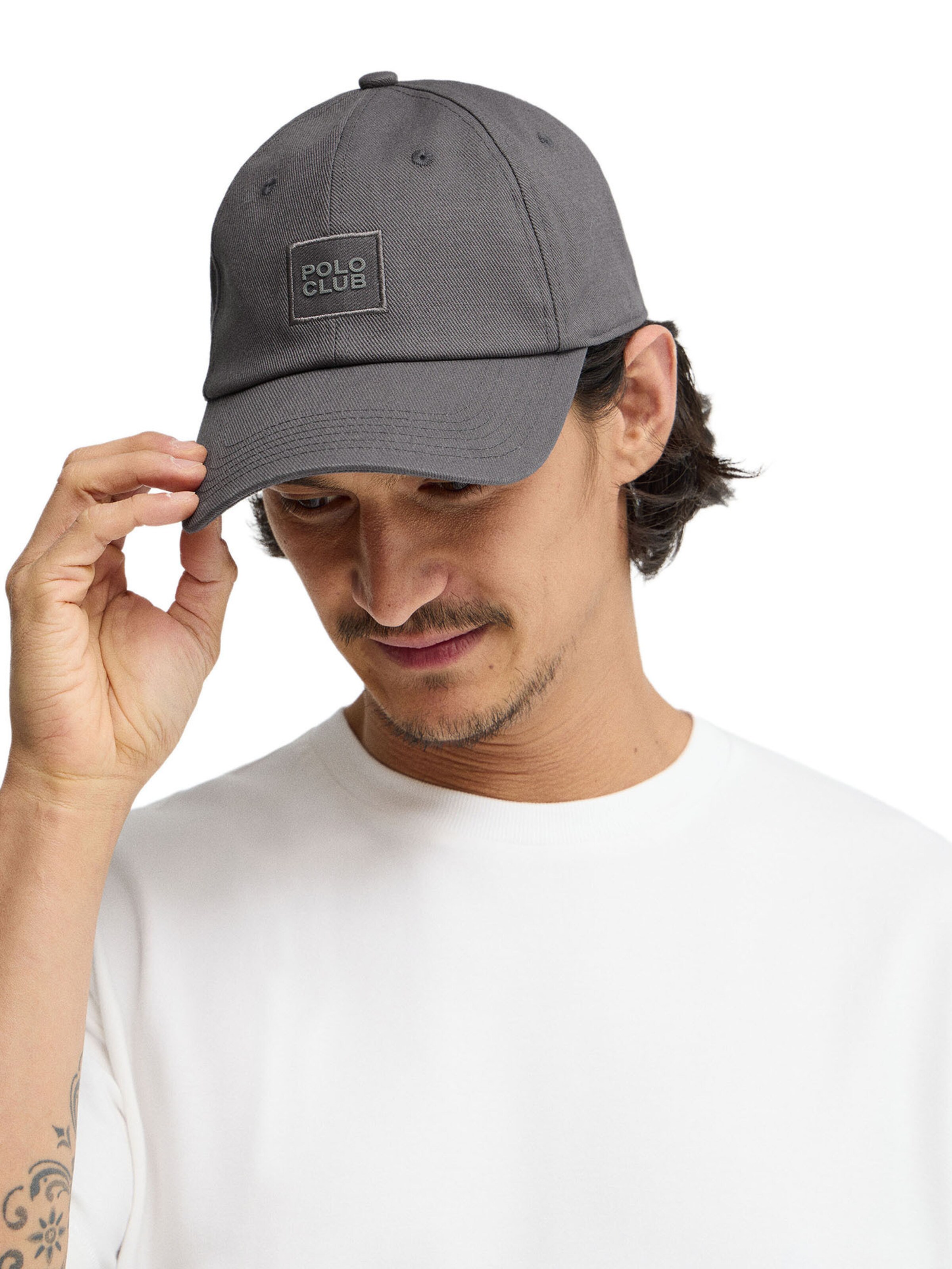 Polo Club Cap in Grey: front