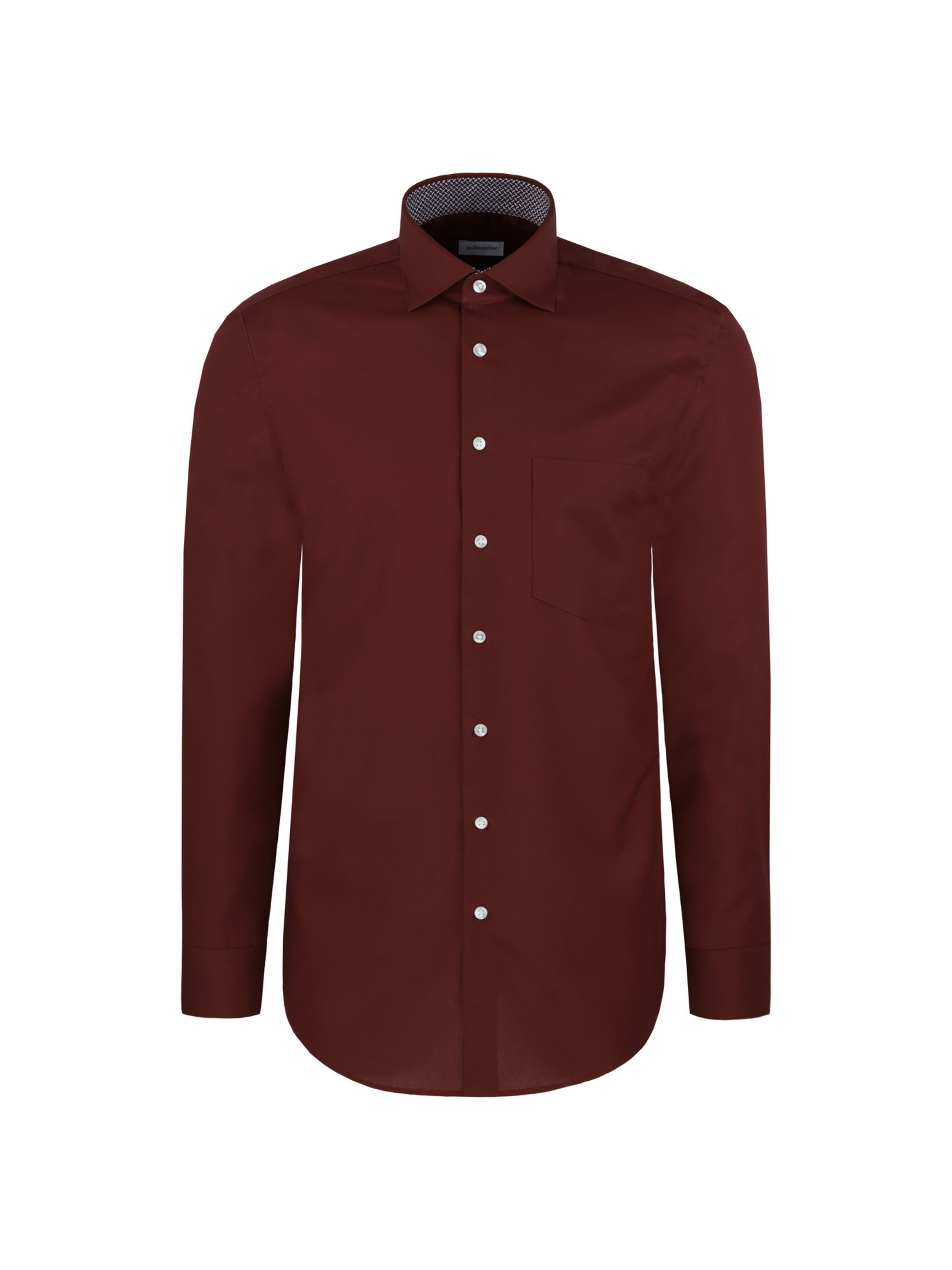 Chemise business SEIDENSTICKER en rouge : devant
