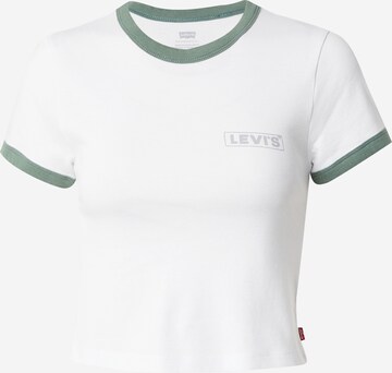 LEVI'S ® Shirt 'Graphic Mini Ringer' in Wit: voorkant