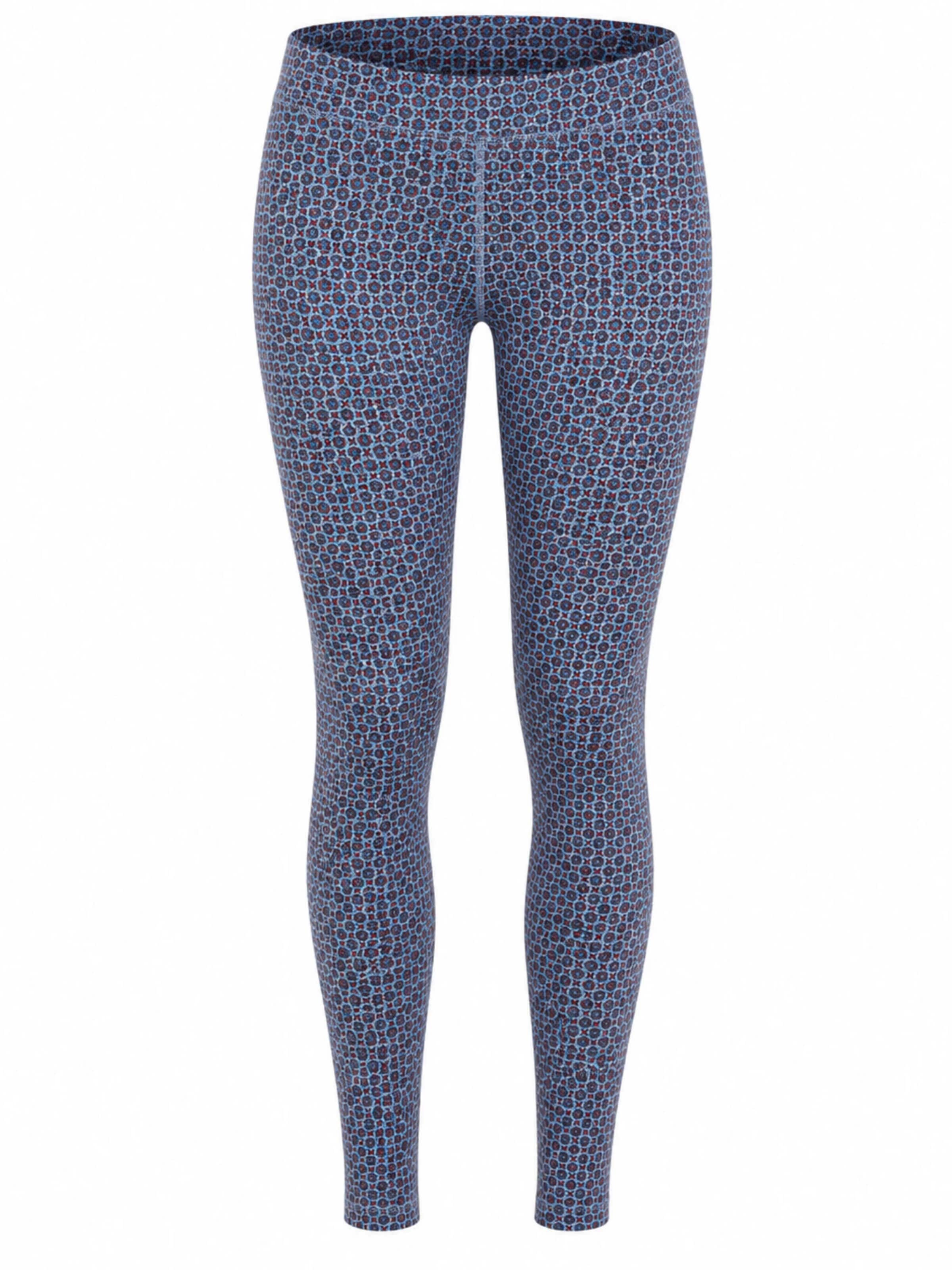 Leela COTTON Skinny Leggings 'Damen Bio-Baumwoll Leggings' in Blue: front