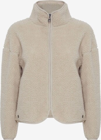 Oxmo Fleece Jacket 'Tonje' in Grey: front