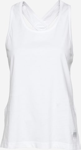 Superdry Sports Top in White: front