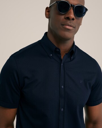WE Fashion Slim Fit Hemd in Blau