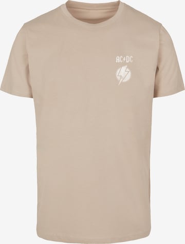 F4NT4STIC T Shirt 'ACDC Lightning Bolt' in Beige: Vorderseite