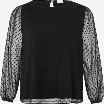 Vila Curve Blouse 'Maliana' in Black: front