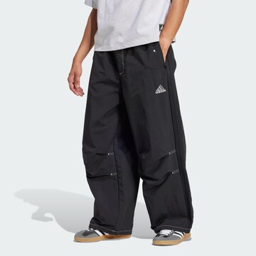 Baggy Pantaloni di ADIDAS ORIGINALS in nero: frontale
