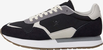 Scarpa stringata 'Vector Device' di Hackett London in nero: frontale
