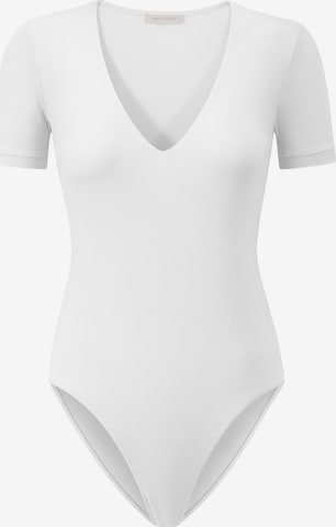 SASSYCLASSY Shirt bodysuit in White: front