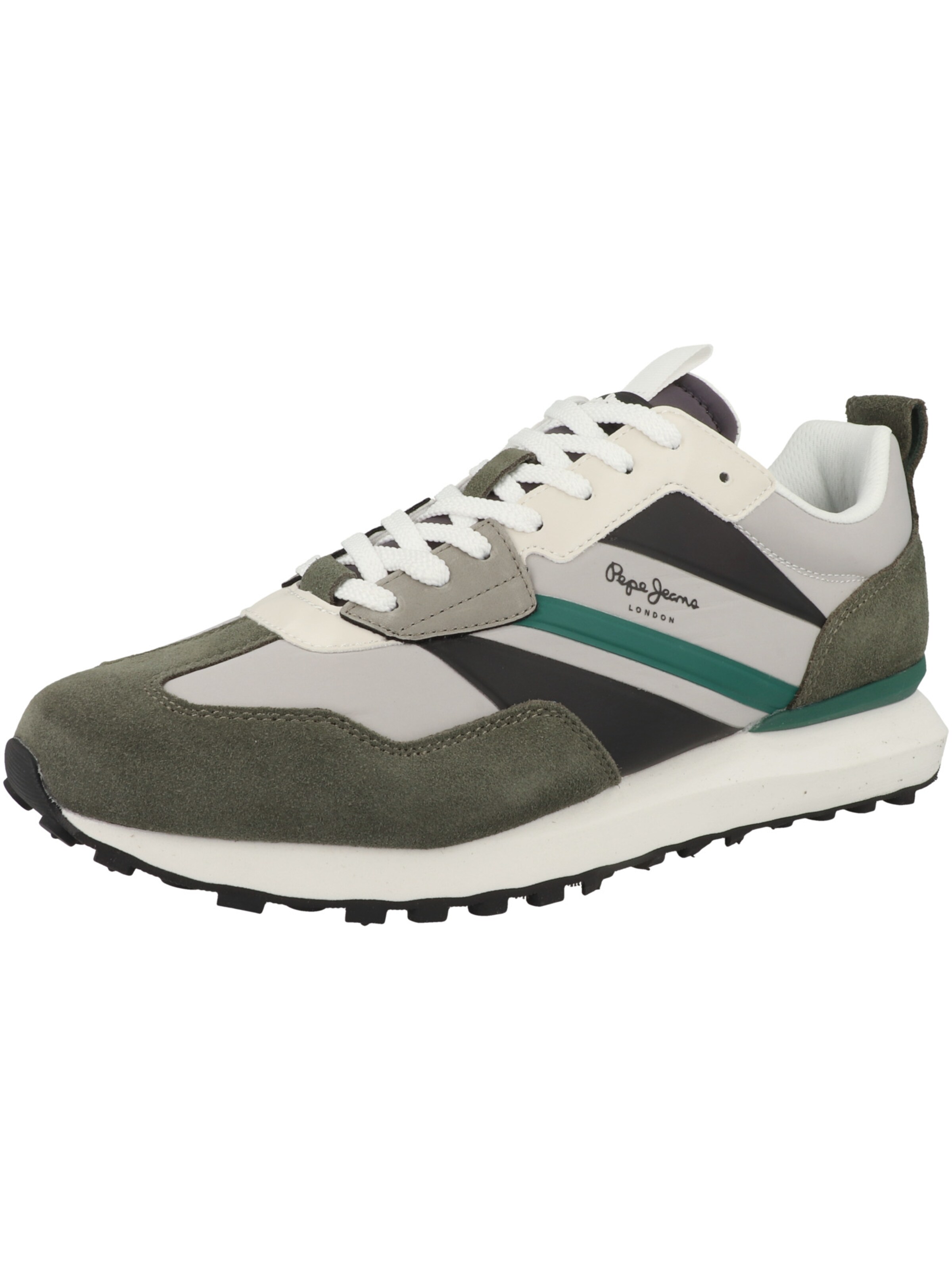 Pepe Jeans - Sapatilhas baixas 'Foster Heat' em verde: frente