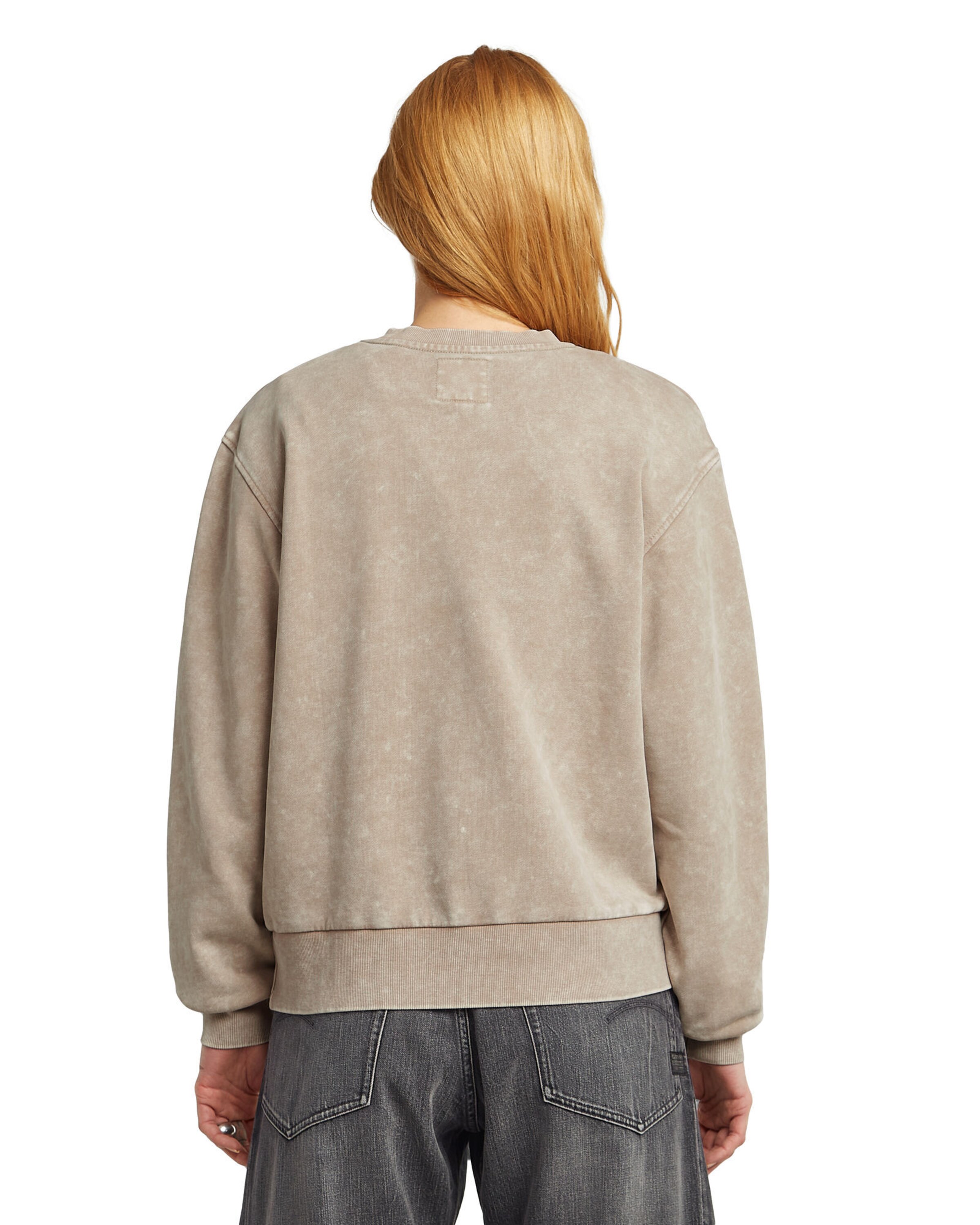 G-STAR Sweatshirt 'A Line Script' in Beige