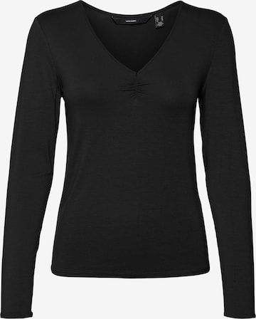 VERO MODA - Camisa 'ALBERTE' em preto: frente