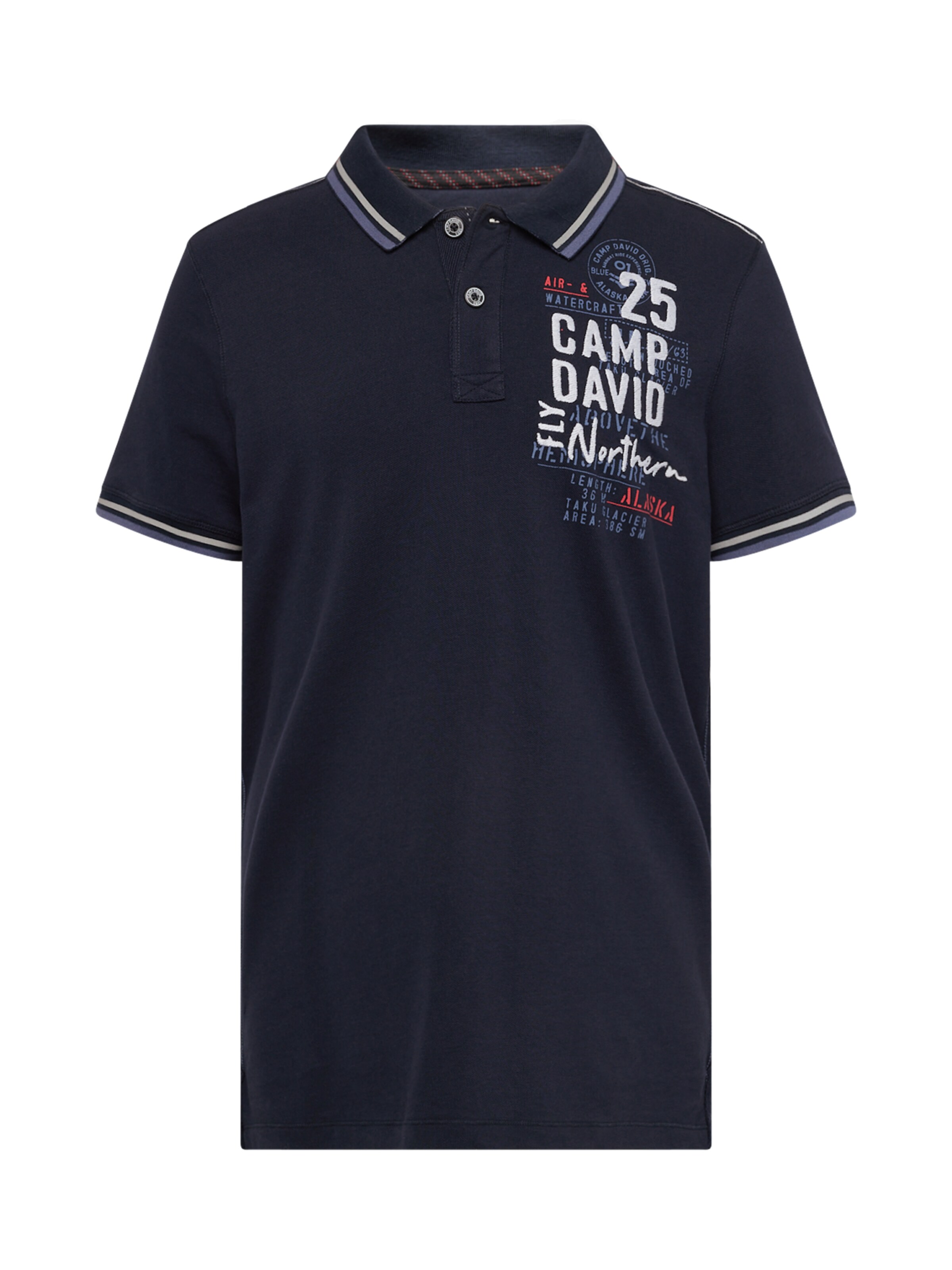 T-Shirt 'Alaska Ice Tour' CAMP DAVID en bleu : devant