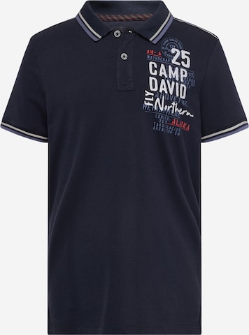 CAMP DAVID T-shirt 'Alaska Ice Tour' i blå: framsida