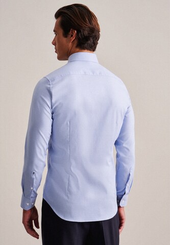 SEIDENSTICKER Slim fit Zakelijk overhemd in Blauw