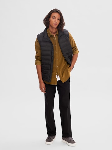 SELECTED HOMME Regular fit Overhemd 'Regowen' in Bruin