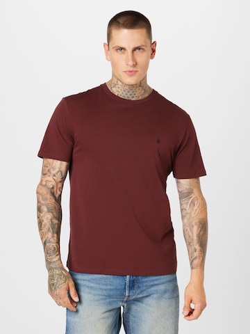 T-Shirt 'Stone Blanks' Volcom en marron : devant