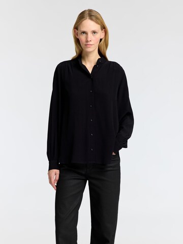 Chemisier SELECTED FEMME en noir : devant