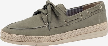 Mocassin Tamaris en vert : devant