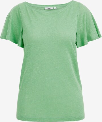 T-shirt WE Fashion en vert : devant