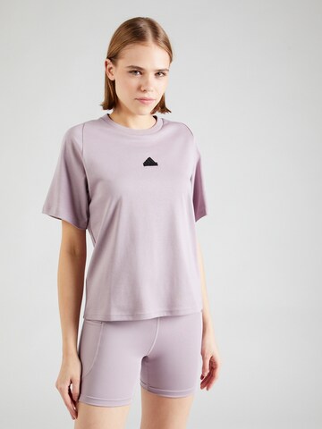 T-shirt fonctionnel 'Z.N.E.' ADIDAS SPORTSWEAR en violet : devant